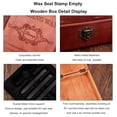 thumbnail image 5 of Empty Wax Seal Stamp Wood Box Retro Wooden Box for Wax Seal Stamp Kit Storage and Gift, 5 of 7