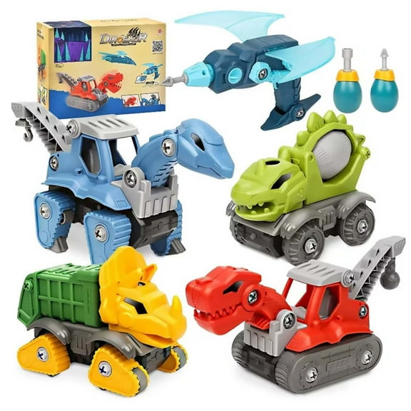 Take Apart Dinosaur Toys for Kids 3-5-7 Year Old, Take Apart Toys Design and Drill Toy for Kids, Educational Construction Building Toy, Play Cars for Boys Girls, Christmas Birthday Gifts for Kids
