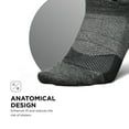 thumbnail image 4 of Feetures Elite Ultra Light Cushion Ankle Socks - Sport Sock with Targeted Compression - New Gray, L (3 Pair), 4 of 8