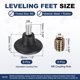 thumbnail image 2 of Uxcell 8 Pcs M8 Thread Adjustable Furniture Levelers, 1.38 x 1.5" Screw Leveling Feet with 8 Pcs 0.59" Coupling Nut Anti Slip Floor Protector for Table Chair Cabinet Desk Sofa Workbench, 2 of 6
