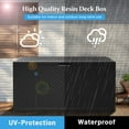 thumbnail image 6 of 90 Gallon Outdoor Storage Box, Multi-function Deck Box for Organization & Storage, And As a Bench, Waterproof Outdoor Storage Container for Patio Cushions, Gardening Tools, Pool Supplies - Black, 6 of 8