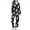 Black-B, variant on Women's Halloween Print Flannel Pajama Set - Cozy Button-Up Shirt & Straight-Leg Pants for Festive Loungewear Light Blue-A S