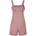 thumbnail image 4 of Roncen Women's Sleeveless Jumpsuit - Short Summer Romper in Solid Color with Comfortable Fit & Casual Style, 4 of 6