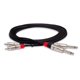 thumbnail image 1 of Hosa HPR-003X2 Cable de interconexión estéreo dual REAN 1/4"" TS a RCA Pro 3 pies NEGRO, 1 of 1