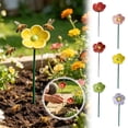 thumbnail image 2 of 2 Pack Bee Watering Station for Garden – Ceramics Bee Bath Feeder with Flower & Butterfly Design, Colorful Pollinator Drinking Water Bowl, Outdoor Yard Decor Stake for Bees & Butterflies, 2 of 8