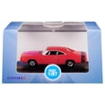 thumbnail image 3 of 1968 Dodge Charger Bright Red with Black Stripes 1/87 (HO) Scale Diecast Model Car by Oxford Diecast, 3 of 3