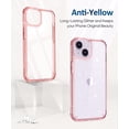 thumbnail image 4 of Compatible with iPhone 14 Case with Screen Protector + Camera Lens Protector, Non Yellowing Clear Glitter Protective Phone Case, Women Girls Cover for iPhone 14 6.1 Inch 2022 - Sparkle Pink, 4 of 14