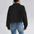 thumbnail image 4 of Womens Cropped Jackets Corduroy Button Down Crop Shackets Tops Long Sleeve Shirts 2024 Trendy Fashion Clothes, 4 of 6