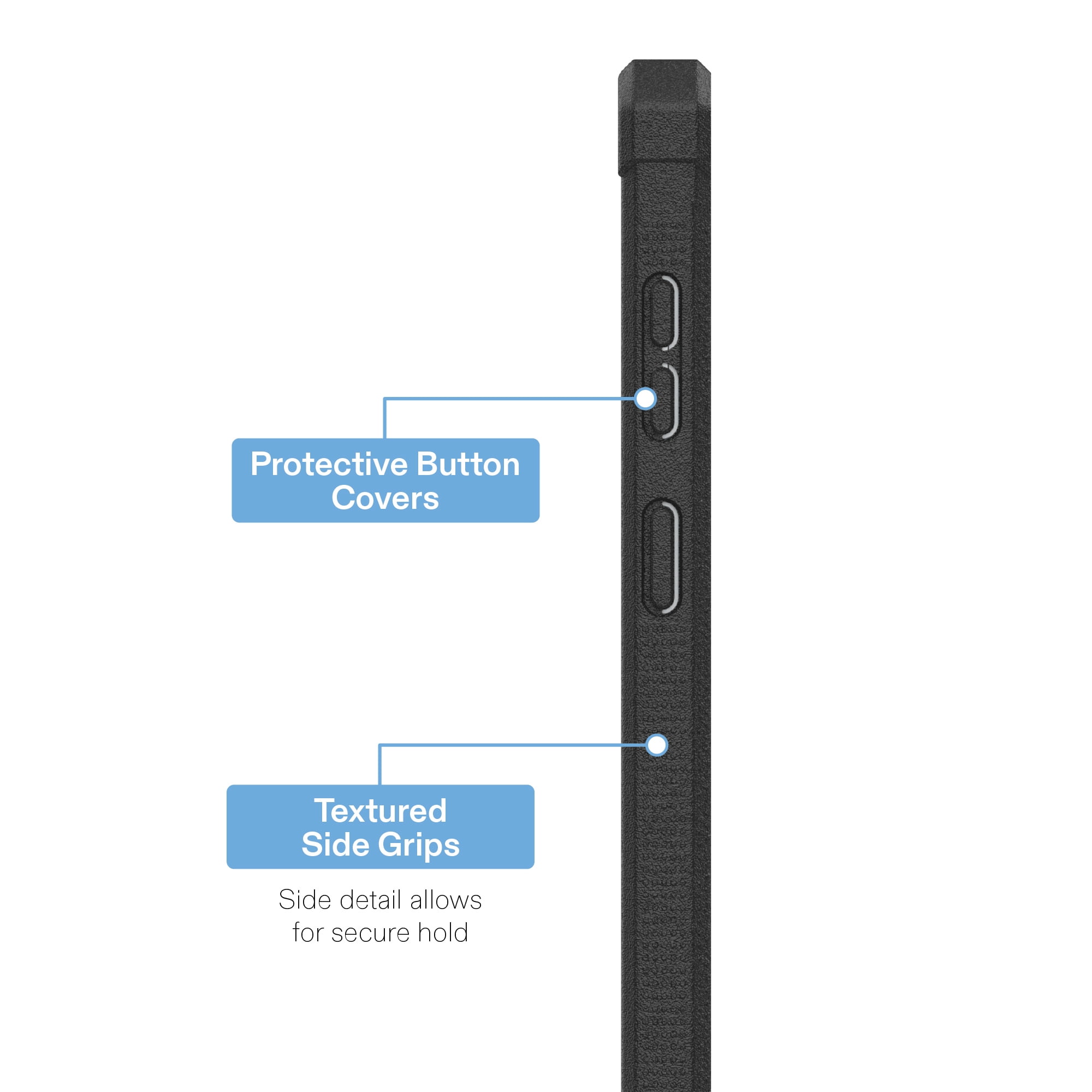 onn Magnetic Compatible Dual-Layer Phone Case with Kickstand for Samsung Galaxy S26+ - Black/Clear