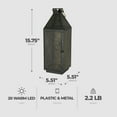 thumbnail image 3 of Four Seasons Courtyard 16 Inch Battery Powered Filigree Lantern, 2 Pack, 3 of 10