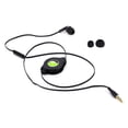 thumbnail image 3 of Premium Retractable Headset MONO Hands-free Earphone Mic Single Earbud Headphone Wired 3.5mm Black ZYY for LG Leon, Logos, Optimus Exceed 2 F60 F7, G Pro L70 L90, Pad LTE Zone 3, Premier LTE, Realm, 3 of 10