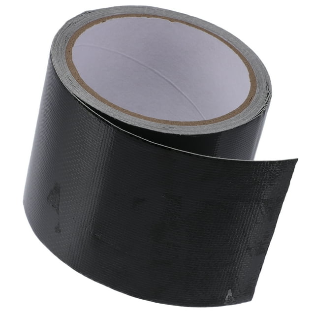Cinta de reparación de lona Weatherstrip Cinta de reparación de lona para automóvil Fibra de vidrio 3.15"x16.40ft Negra 1pc