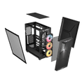 thumbnail image 6 of The CORSAIR 3200D RS ARGB is a spacious and fully-loaded mid-tower chassis with 3x RS120 ARGB fans and useful DIY features for an easy build with powerful cooling. Smoke., 6 of 10