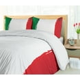thumbnail image 5 of Ambesonne Hispanic Duvet Cover Sets, Mexican Colors Flags Cacti, 2-Queen, Dark Pink Hunter Green, 5 of 7