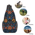 thumbnail image 5 of Lsque Mexican Flower Pattern Cross Chest Bag Diagonally – Premium Durable Front Chest Sling with Adjustable Padded Strap, High-Capacity Storage, 5 of 8