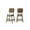 Beige, variant on New Classic Furniture Oscar Wood Counter Chair in White Ash/Gray (Set of 6)