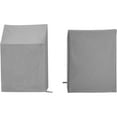 thumbnail image 5 of HomeStock Rustic Ranch 2-Piece Outdoor Furniture Cover Set (2 Dining Arm Chairs), Gray, 26 x 26 x 35 in, Vinyl Covers, Washable Outdoor Furniture Covers w/ Drawstrings, 5 of 6