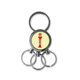 thumbnail image 1 of Yo alfabeto naranja lindo patron Llavero de metal de acero inoxidable Llavero Anillo de cadena Llavero, 1 of 3