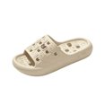 thumbnail image 2 of Willtoo Shower Shoes Open Toe Non Slip Slides Comfortable Hollow Drain Slip on Sandals Lightweight Soft Sole Home Slippers, 2 of 4