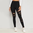 thumbnail image 5 of Hessimy High Waisted Leggings for Women - Butt Lifting Buttery Soft Tummy Control Workout Yoga Pants for Gym Running Tights(Black,L), 5 of 7