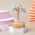 thumbnail image 3 of Natural White Crystal Quartz Tree Lamp With LED Base Feng Shui Tree For Home Stone Night Light, 3 of 5