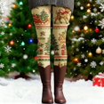 thumbnail image 3 of Christmas Leggings for Women Elastic High Waist Festive Print Soft Stretch Tight Pants Workout Yoga Pants, 3 of 6