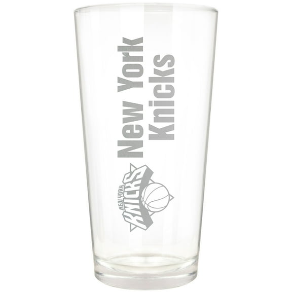 New York Knicks Etched 16oz. Vertical Rally Cry Pint Glass