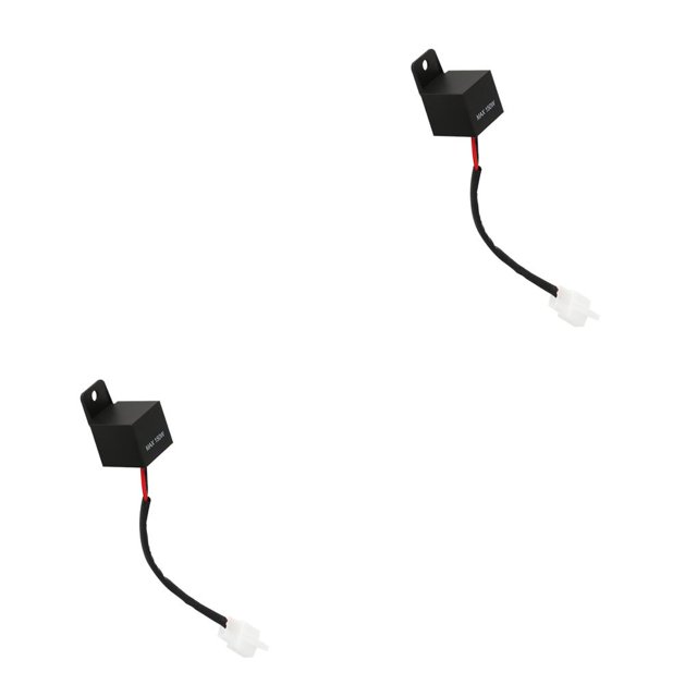 Sidaley Relé intermitente LED electrónico de 12A y 2 pines para motocicleta, Bombilla de señal de giro para motocicleta, hiperflash 4*2.5*2 cm 2piezas Sidaley CBP545456