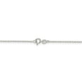 thumbnail image 3 of Solid 925 Sterling Silver 1.10mm Cable Chain Necklace 20", 3 of 6