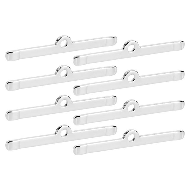 KSTE 8pcs Chrome 4 3 / 4in válvula Cubierta Spreader Bars Fit for Chevy 283 305 327 350