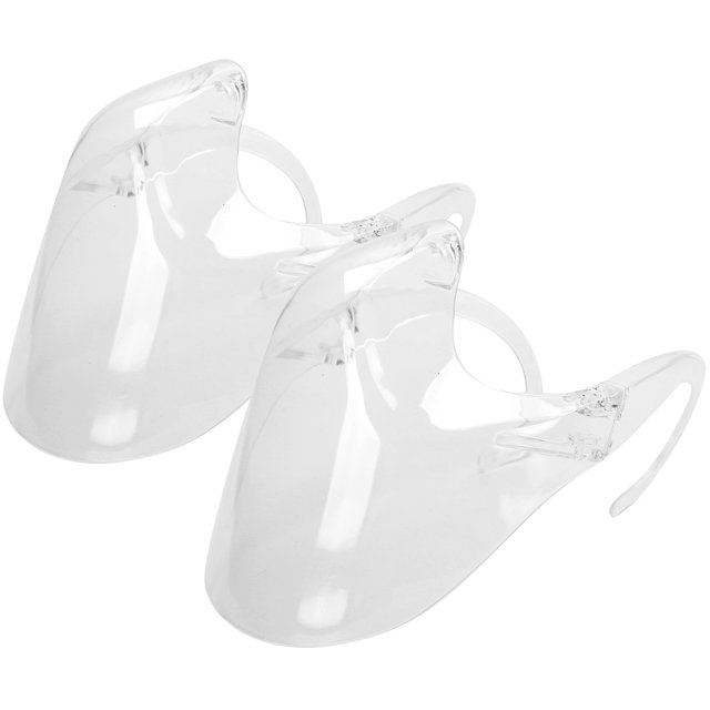 Cubierta facial con gancho para la oreja, protector facial transparente de 2 piezas Protector facial transparente Protector facial elaborado por expertos