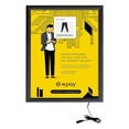 thumbnail image 3 of M&T Displays Buy Max LEDbox LED Light Poster Frame 16x20 Inch Black 1" Aluminum Profile Front Loading Wall Mounting Photo Picture Advertisement Sign Holder Mitered Corner Anti Glare Cover, 3 of 10
