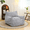 Light Gray + Corduroy + Foam, variant on Bean Bag Chair for Adults with Armrests - Oversized Comfy Beanbag Lounge Lazy Floor Sofa Chair for Living Room, Bedroom & Dorm, Cozy Fluffy Single Cloud Mini Couch