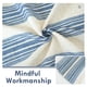 thumbnail image 4 of Cortinas DriftAway de 160 cm con rayas verticales, mezcla de lino, azul marino, 4 of 7