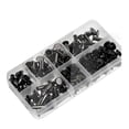 thumbnail image 1 of 90Sets Chicago Screws Kit,For DIY Repair Leather Craft Black-Grey, 1 of 5
