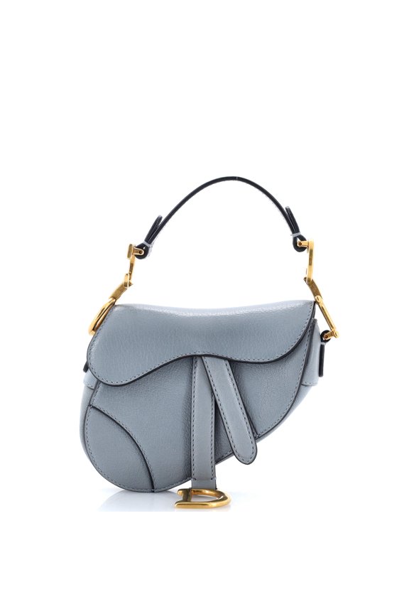 Pre-Owned Saddle Handbag Leather Micro By Rebag