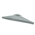 thumbnail image 2 of Toldo de repuesto de 10 × 10, cubierta para tienda de campaña, solo toldo impermeable para lluvia, toldo de repuesto para playa al aire libre Gris, 2 of 8