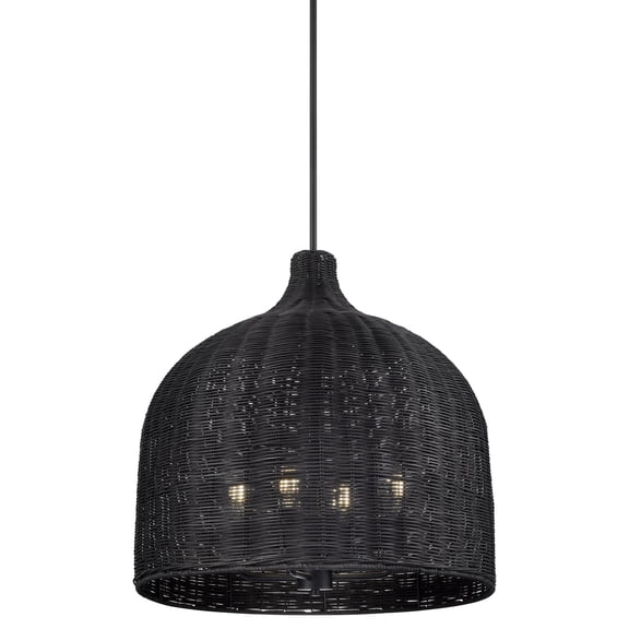 Millennium Lighting 9027-MB Elise 4 Light 25" Wide Pendant - Black
