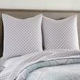 thumbnail image 2 of Levtex Home - Shutters - Quilted Euro Shams Set of Two (26 x 26 in.) - Grey Mini Medallion - Cotton Fabric, 2 of 3
