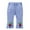 Light Blue(2), variant on Diufon Girls Jeans Elastic Waist Toddler Comfortable Flare Denim Pants Solid Color Cute Bow Pant with Pockets