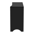 thumbnail image 6 of Curved Design Sideboard Cabinet, Storage Cabinet with Three Doors and Adjustable shelves, Console Table Credenza for Dining Room, Living Room, Entryway, Kitchen, 6 of 10
