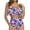 Purple, variant on Lovzfmll Women's Two Piece Swimsuit Set, Ruffled Crop Top, Cute Bikini Bathing Suit for Beach Vacation and Pool Parties