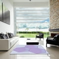 thumbnail image 7 of Ahgly Company Machine Washable Indoor Square Transitional Purple Mimosa Purple Area Rugs, 8' Square, 7 of 7