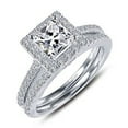 thumbnail image 3 of Lafonn Rhonda Faber Green Sterling Silver Platinum Plated Lassire Simulated Diamond Ring (1.81 CTTW), 3 of 5