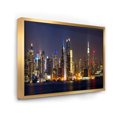 thumbnail image 1 of Designart - New York Skyline at Night - Cityscape Photo Framed Canvas Print, 1 of 3