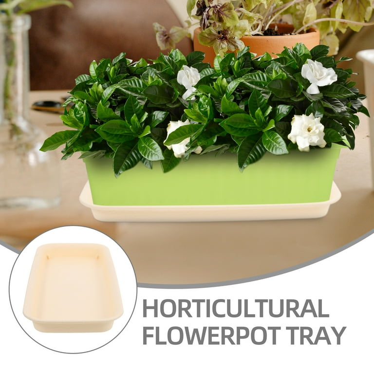 Rectangular Terracotta Plant Saucer Tray for Flower Pots - Garden
