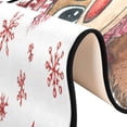 thumbnail image 6 of SKYSONIC 2X6 Feet Funny Christmas Deer Runner Rug with Rubber Backing, Winter Red Snowflake Non Slip Entryway Rug Runner Washable Soft Area Rug Carpet for Hallway Bedroom Kitchen Decor, 6 of 6