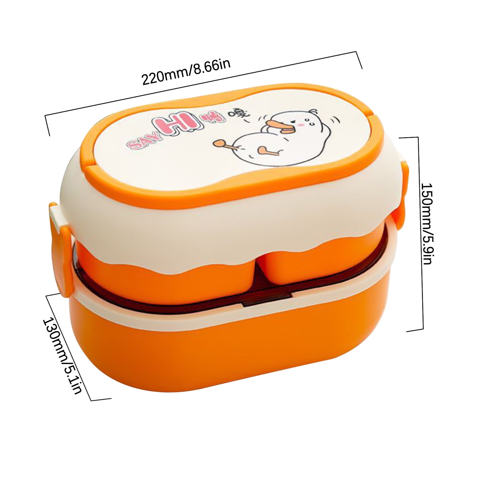 XMMSWDLA Luncheaze Lunch Box Pink Lunch Boxplastic Lunch Box Office Car Can  Microwave Oven Heating Compartment Double Layer Lunch Box Lunch Box