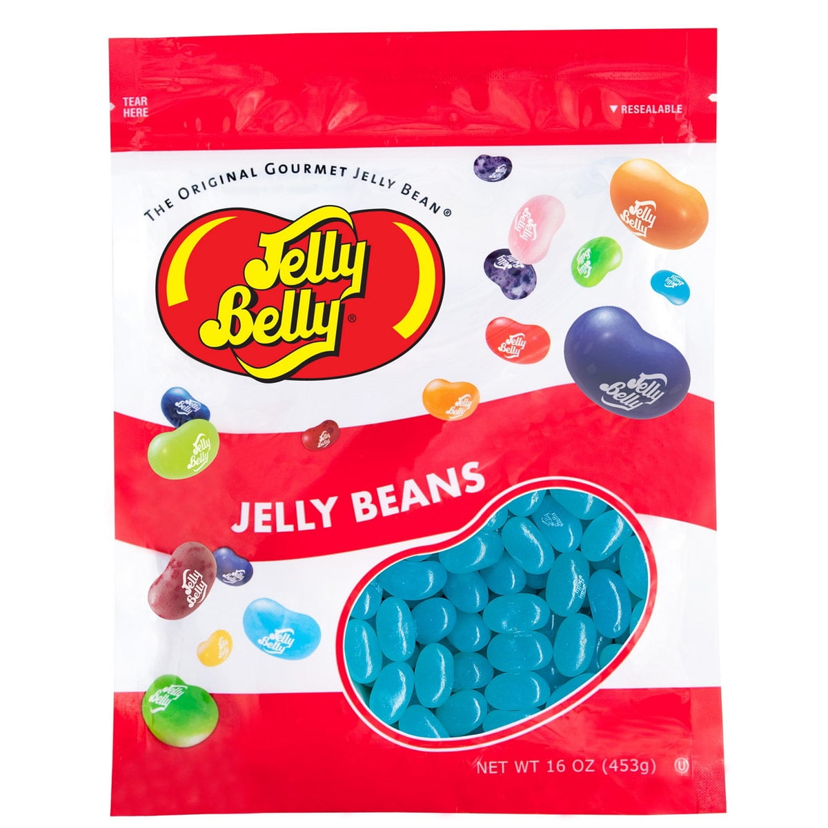 Jelly Belly Berry Blue Jelly Beans 1 Pound (16 Ounces) Resealable Bag