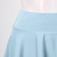 thumbnail image 7 of Skirts for Women Skirt Half Length Women Fashion Casual Short Style Solid Glare Sun Pleated Skirt All-Season Wardrobe for Everyday Wear Blue 1 M, 7 of 7